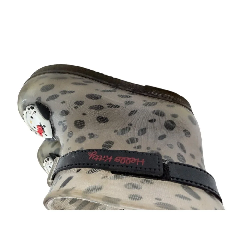 Kidcore Hello Kitty Sanrio Grendene Kids Rain Boots 9 Grey Dalmatian Jelly Shoes